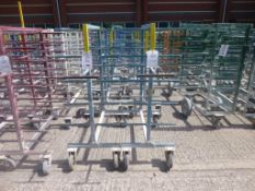 23 x 6 tier steel fabricated 4 wheel ware trolleys, 920mm x 610mm x 1520mm