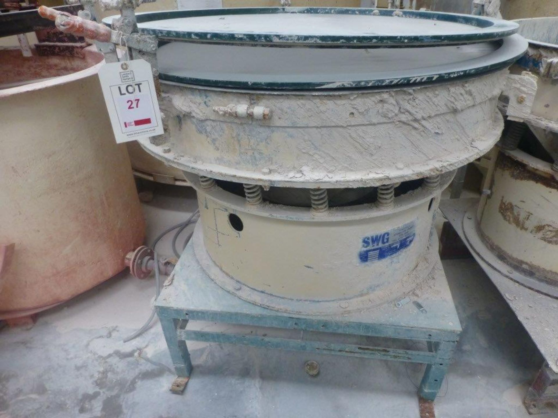 SWG Vibro Screen 48-2-SS, 1020mm diameter vibratory sieve, serial No 107312