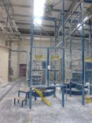 Steel fabricated 1250kg bulk bag empty station with GIS 1250kg pendant controlled electric chain