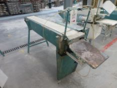 Conveyorised clay cutter, 1800 x 220mm belt size