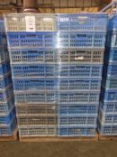 3 Pallets of plastic ware baskets, 455 x 585 x 180mm (36 per pallet)