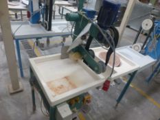 Pebblevale vertical belt sponging machine, plant No SBLT8 with integral sink