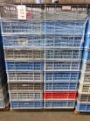 3 Pallets of plastic ware baskets, 455 x 585 x 180mm (36 per pallet)