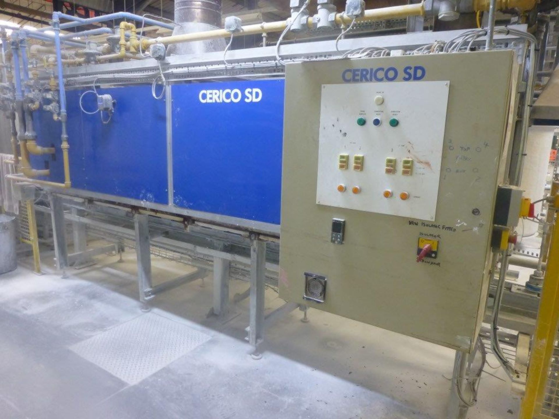 Cerico SD glaze spray line comprising, 4m stainless steel pass through wash tunnel, Cerico SD pass - Image 8 of 13