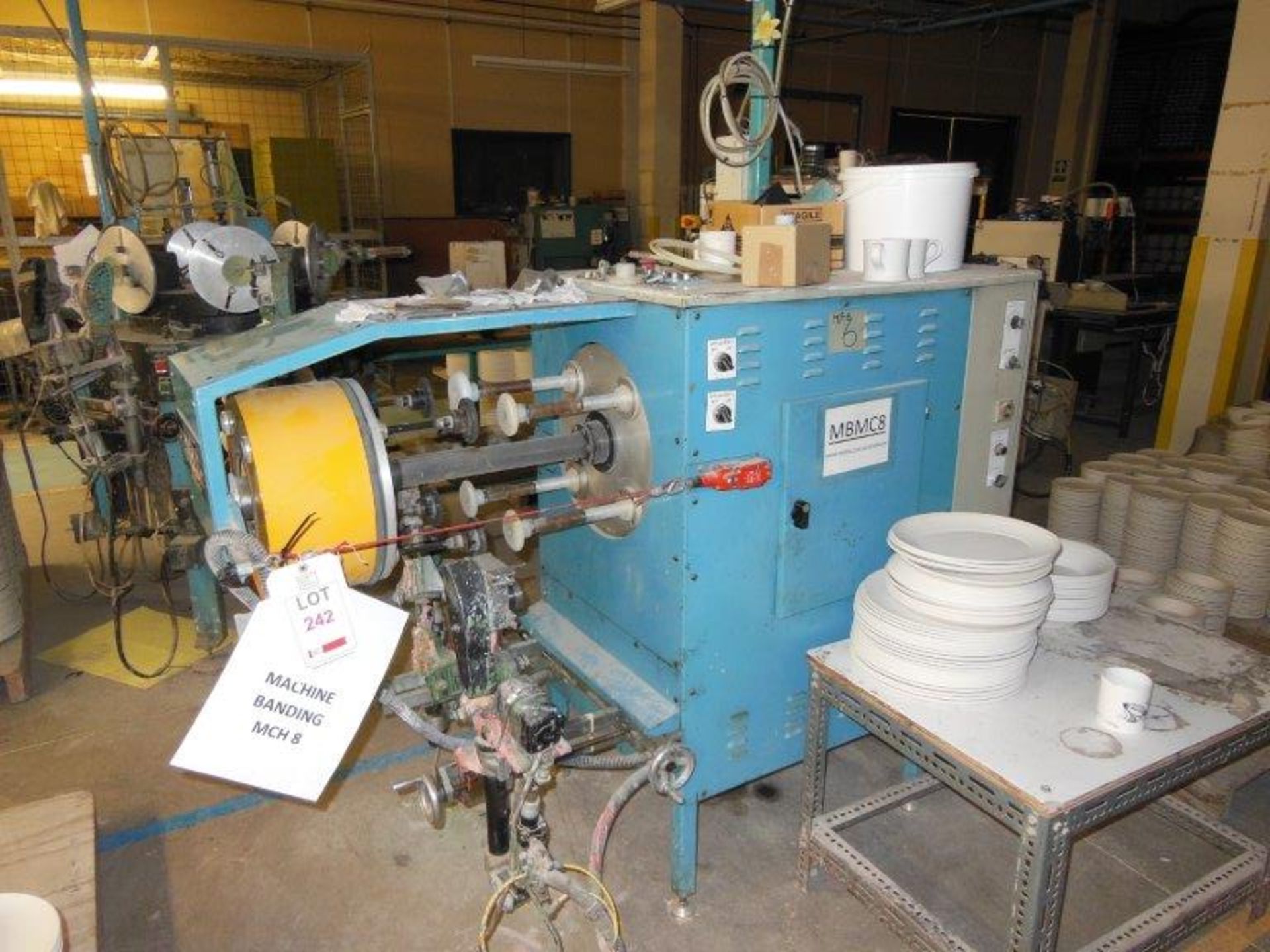 Malkin 4-head ceramic banding machine, Serial no. 9509/83/B1697/281 (1995) (Plant no. MBMC8)