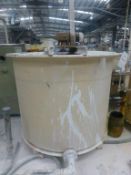 1700 x 1500 GRP mixing tank with motorised agitator, Plant No SHA17 Cream Ark 1