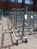 9 x 5 tier steel fabricated 4 wheel ware trolleys1070mm x 760mm x 1600mm