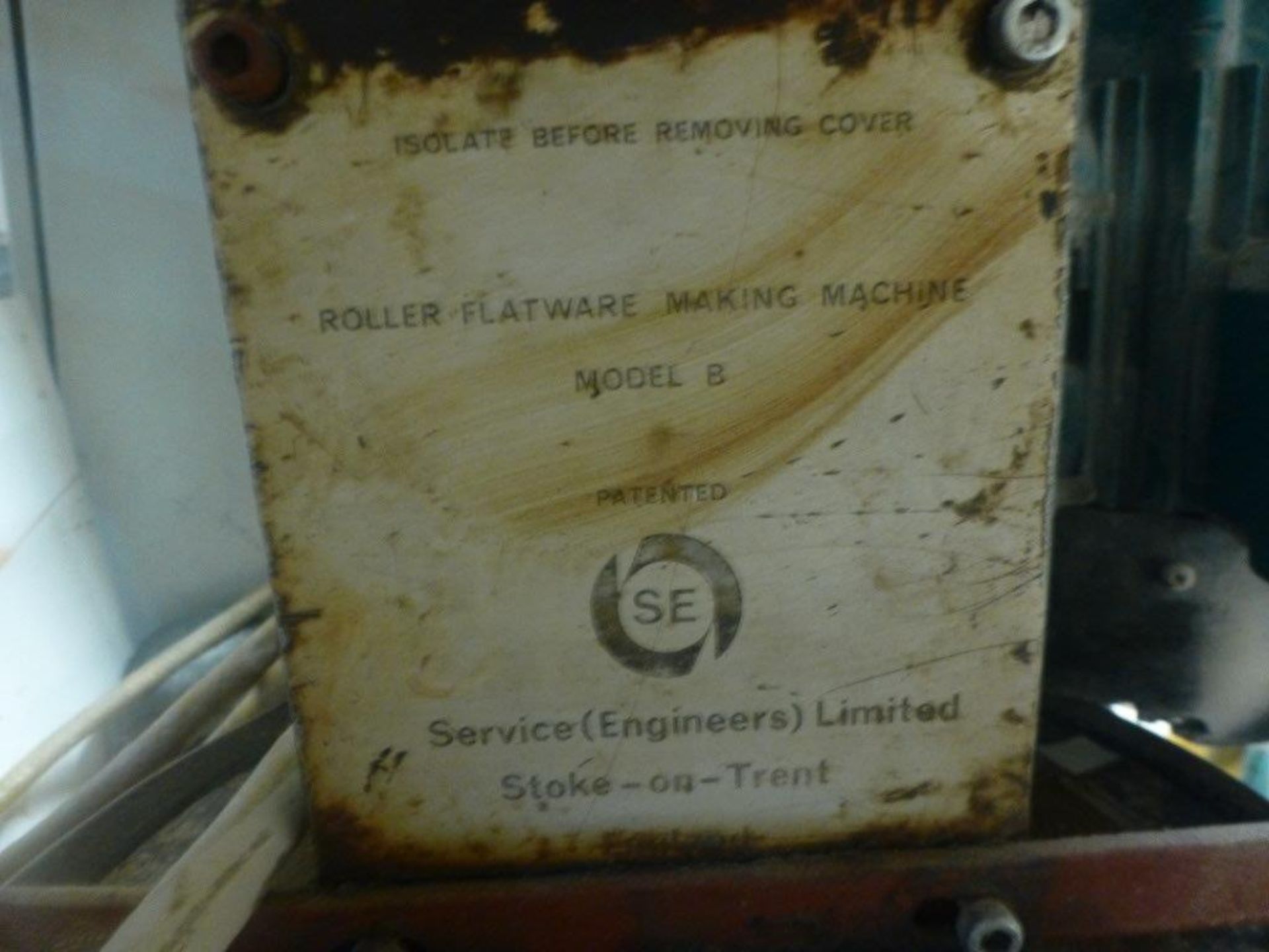Service Engineers Model B roller flatware making machine, Plant No MB1 Model B1 - Image 2 of 4