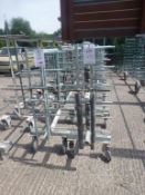 20 x 6 tier steel fabricated 4 wheel ware trolleys, 1120mm x 560mm x 1400mm