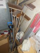 Contents of store room to include, Latex gloves, vinyl gloves, sweeping brushes, shovels and