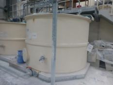 Northern Plastics 17m GRP storage tank with agitator, tank No M42(12), plant No SHVM1-TANK 1 with