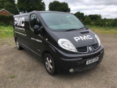 Renault Trafic DCI diesel 115 sign written panel van registration no. BJ60 UZN, Mileage tbc circa