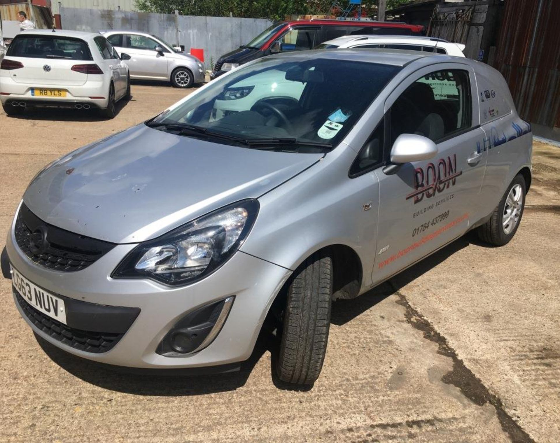 Vauxhall Corsa diesel 1.3 CDTI 16v 95ps Sportive sign written panel van, registration no. LG63 - Image 3 of 25