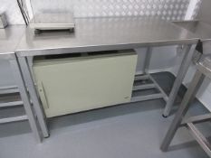 4 ft. stainless steel table