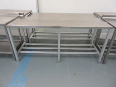 6 ft. stainless steel table