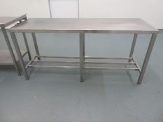 6 ft. stainless steel table