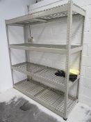 5 ft. 9" x 6 ft. 4-tier steel rack