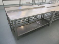 6 ft. stainless steel table