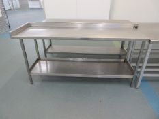 6 ft. stainless steel table