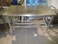 4 ft. stainless steel table