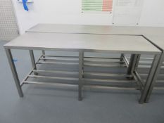 6 ft. stainless steel table