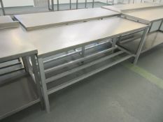 6 ft. stainless steel table