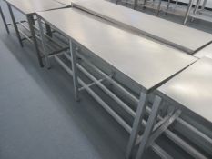 6 ft. stainless steel table