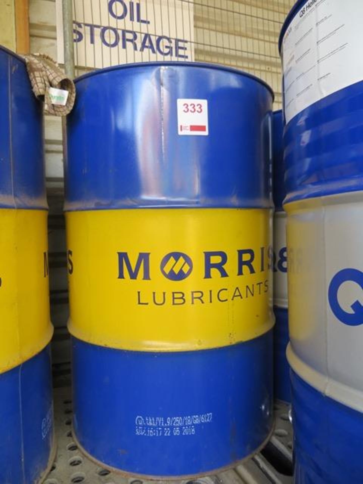 Unused Morris Lubricants EP80W-90 Extreme Pressure 208 litre gear oil drum