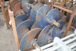 Four 700mm augers 100mm hex
