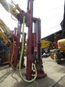 Fambo HR2750 hydraulic hammer with PR1100 leader s/n 1157. Local Number FAMBO02 c/w control unit