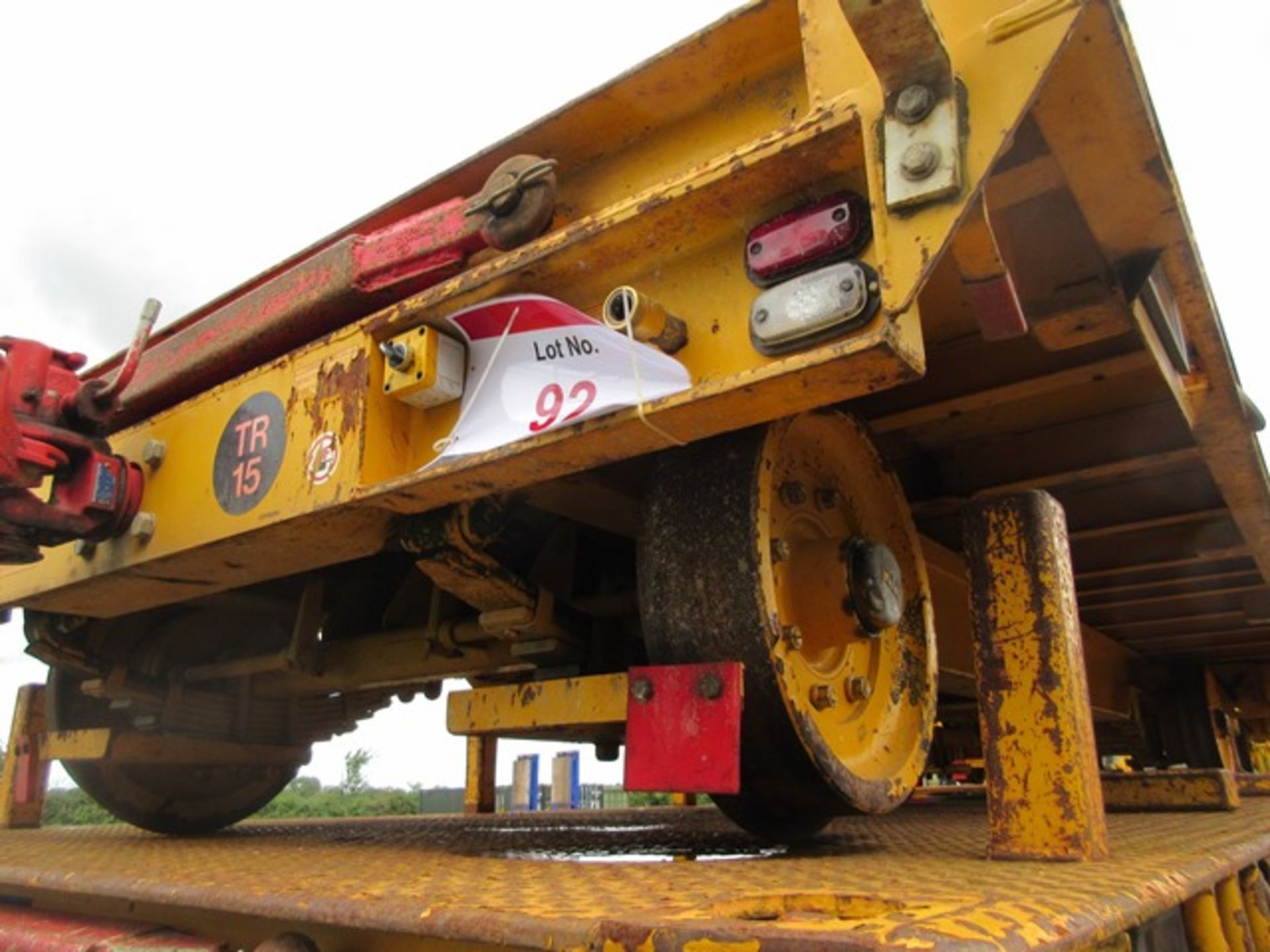 Chieftain 5m rail trailer s/n 1183 (2014). Local Number TR15. On-Track Plant Engineering Conformance - Image 2 of 9