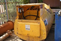 Western bunded fuel tank approx 2500 litre c/w pump. *NB: A work Method Statement and Risk