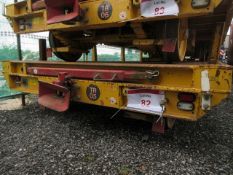 Chieftain 5m rail trailer s/n 1173 (2014). Local Number TR05. On-Track Plant Engineering Conformance