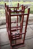 Forklift gas bottle stand