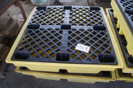 Two 4 drum spill containment pallets