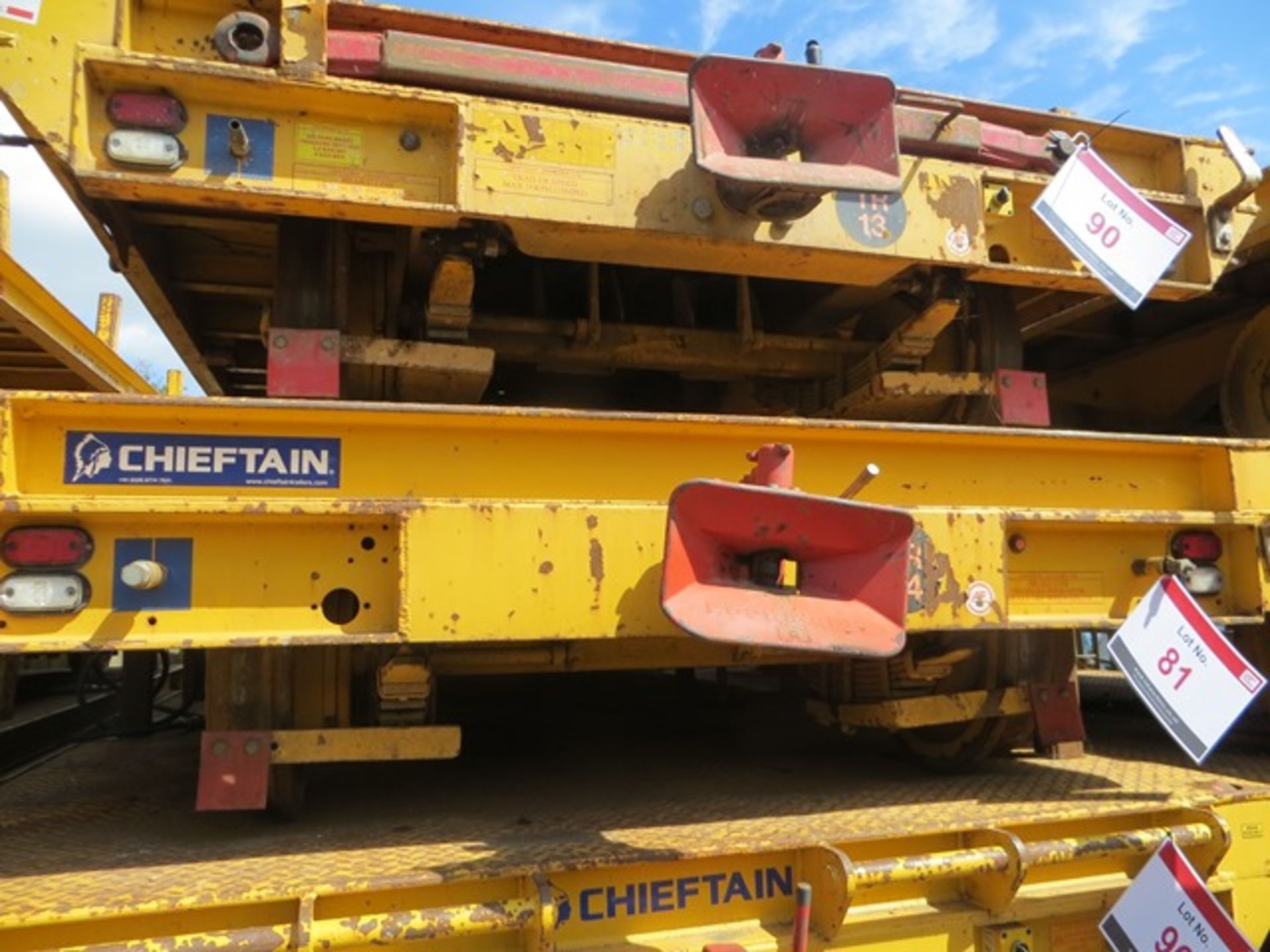 Chieftain 5m rail trailer s/n 1172 (2014). Local Number TR04. On-Track Plant Engineering Conformance