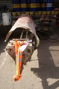 TEI drill mast and rock drill s/n HCF111434. Local Number TEI01 with controls & remote unit