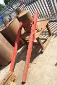 Fambo wet bed foot c/w two driving posts
