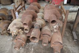 Five 350mm Hollowstem augers, two starter Hollowstem augers & three Baffles Hollowstem augers