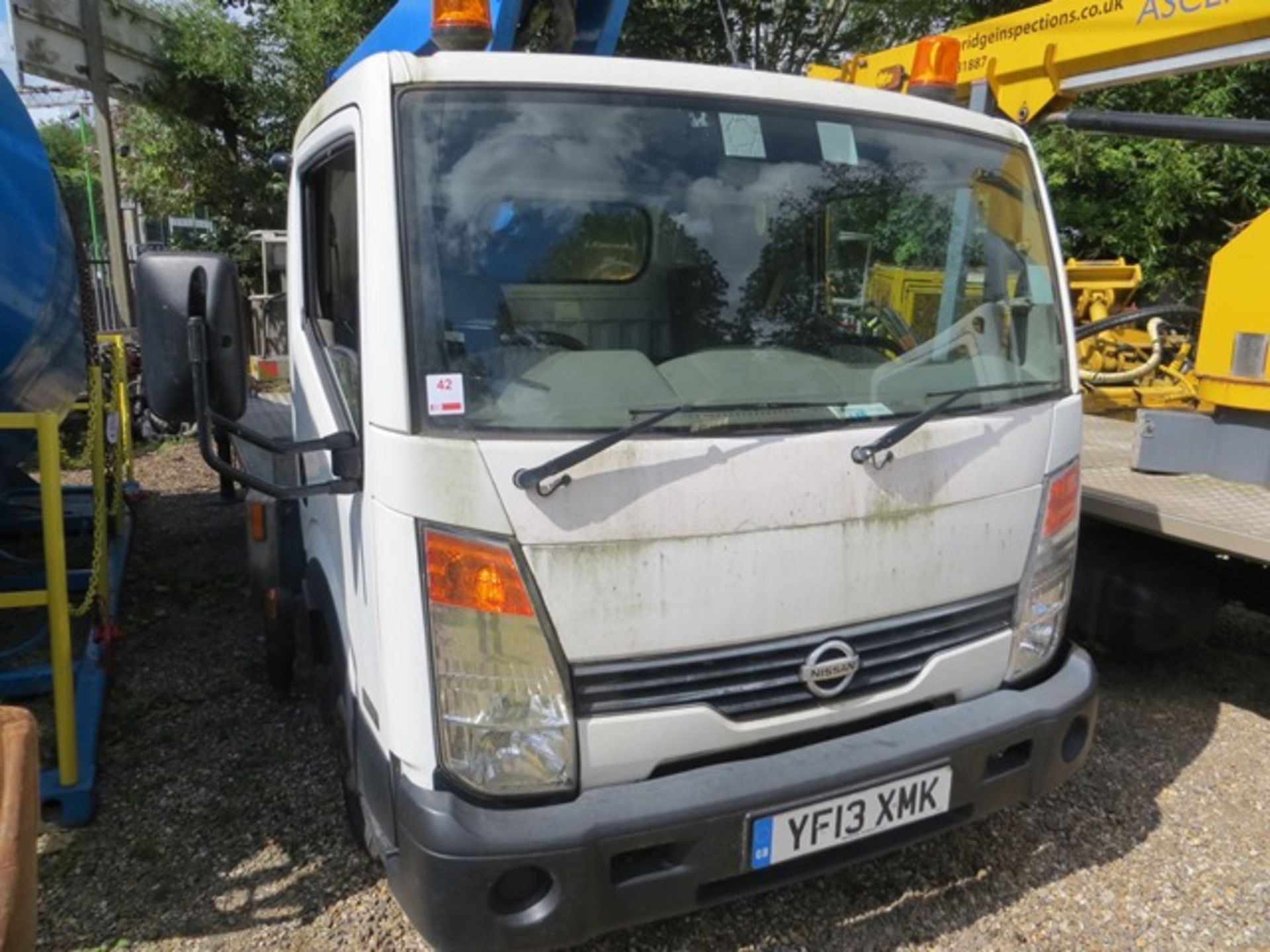 Nissan Cabstar 35.12 LWB flat bed lorry, Reg No YF13 XMK, 2488cc, DOR 18/06/2013, mileage 32161, c/w