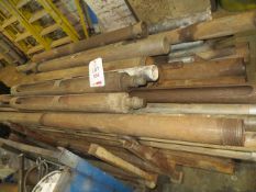 Three stillages containing ground investigation drilling cores as lotted