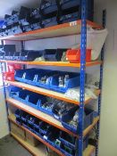 Slot together rack c/w hydraulic crimp fittings, hydraulic fittings & QRC's as lotted