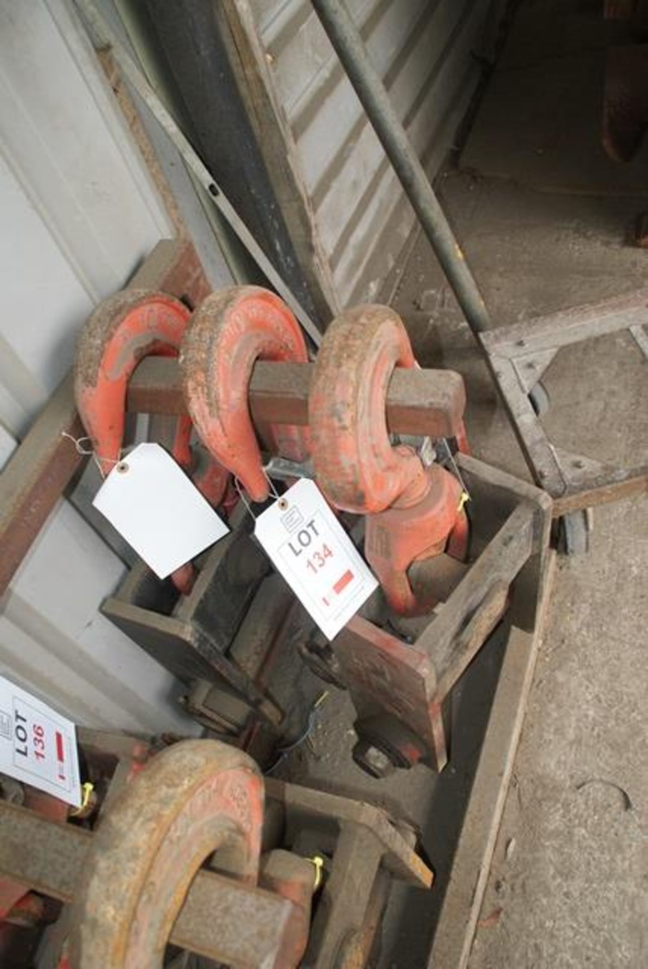 10 tonne Colmar lifting hook. LOLER certification: TBC