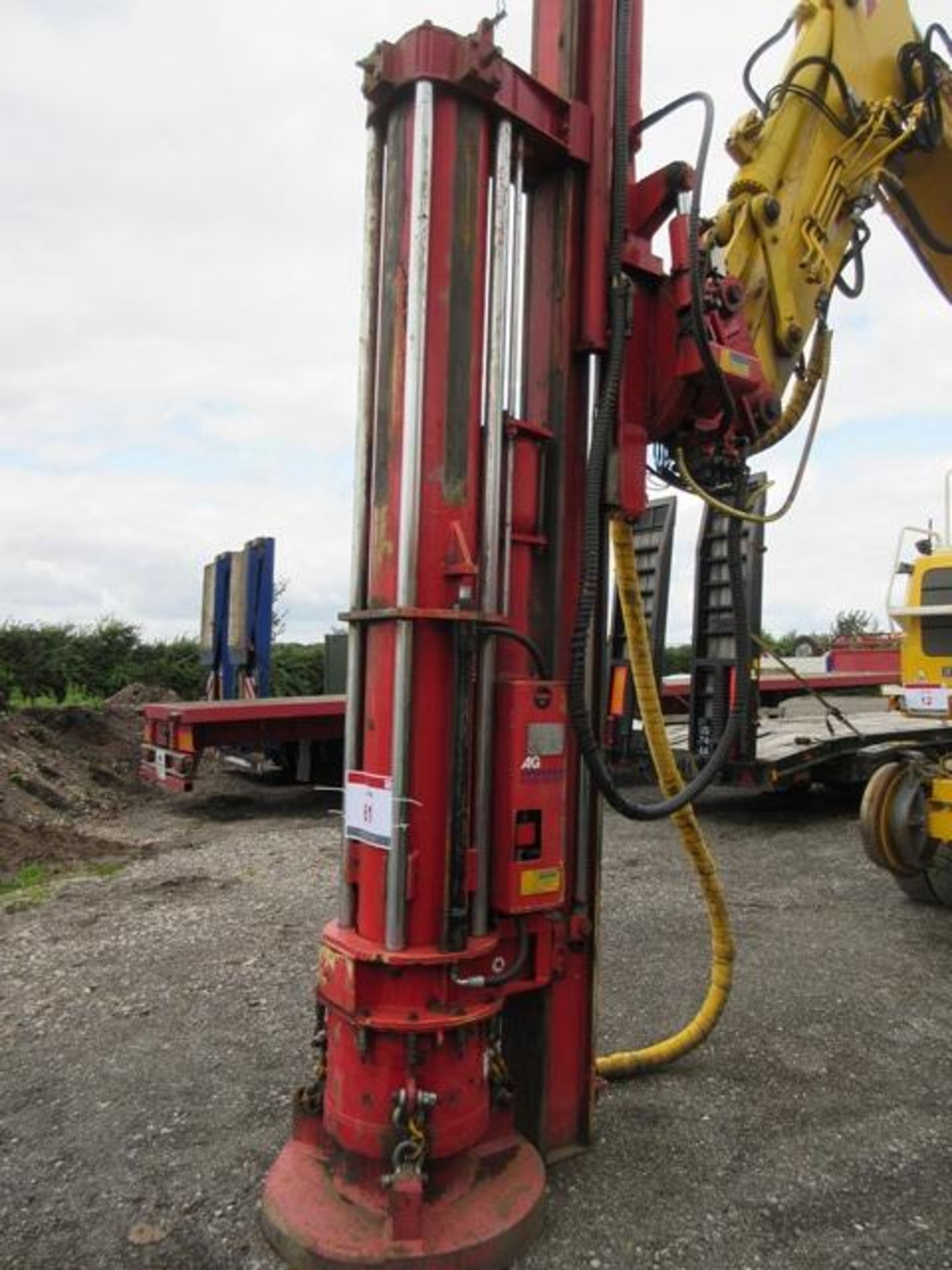 Fambo HR2750 hydraulic hammer with PR1100 leader s/n 227 (2015). Local Number FAMBO07 c/w control. - Image 2 of 8