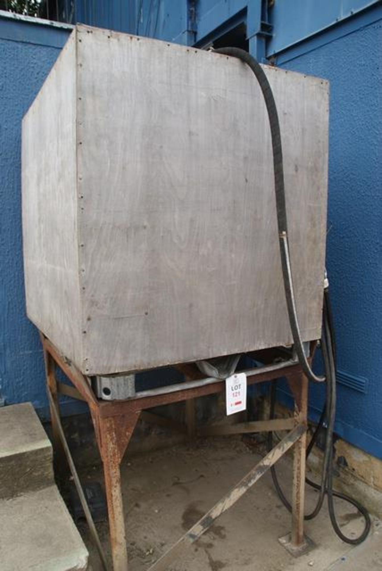 Part used IBC with electric Piusi pump containing approx 400 litres of Ad-Blue