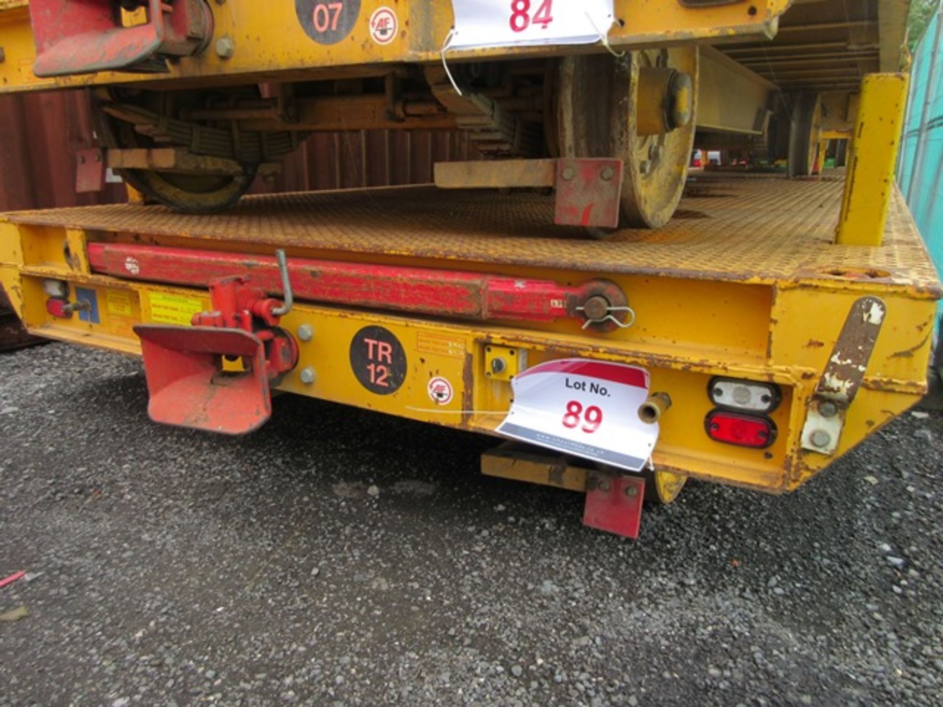 Chieftain 5m rail trailer s/n 1180 (2014). Local Number TR12. On-Track Plant Engineering Conformance