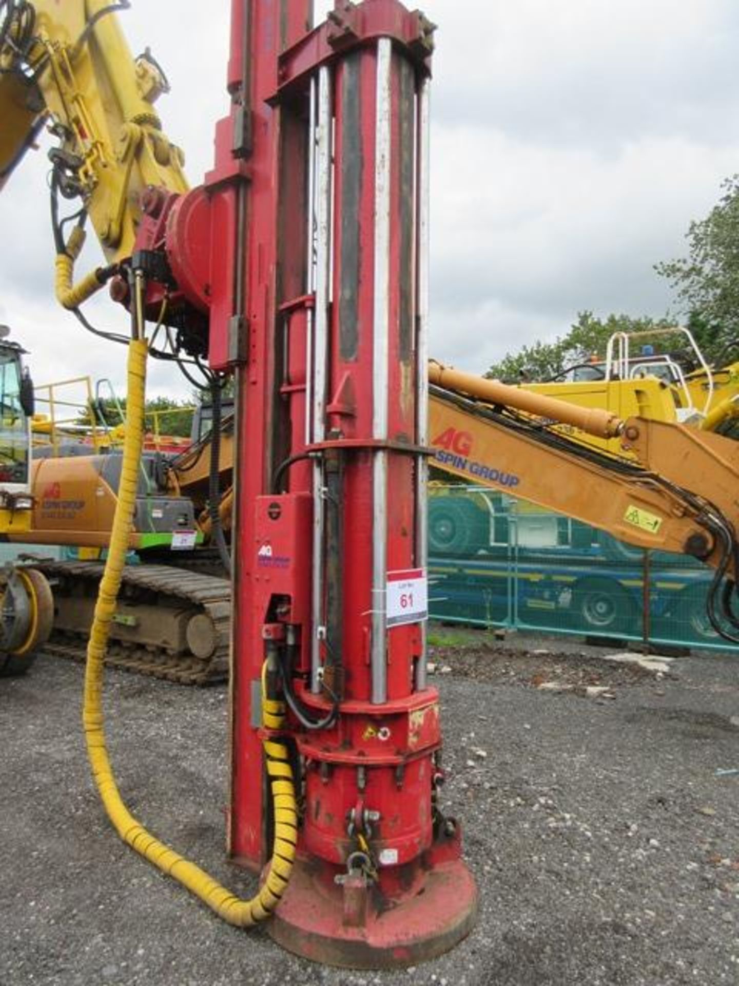 Fambo HR2750 hydraulic hammer with PR1100 leader s/n 227 (2015). Local Number FAMBO07 c/w control. - Image 3 of 8