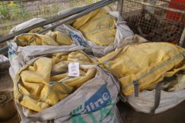 Quantity of one tonne grab bags as lotted