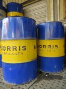 Two unused Morris Lubricants Versimax - HD8 10W-40 208 litre low emission multi grade diesel