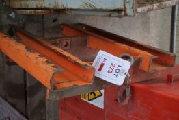 Forklift hook plate. LOLER certification: TBC